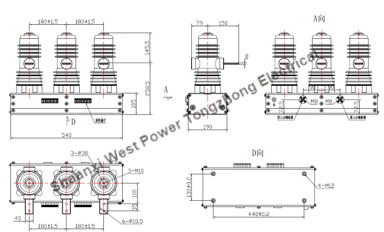 ZND-12X Permanent Magnet Operating Mechanism Vacuum Circuit Breaker ZND-12X Permanent Magnet Operating Mechanism Vacuum Circuit Breaker